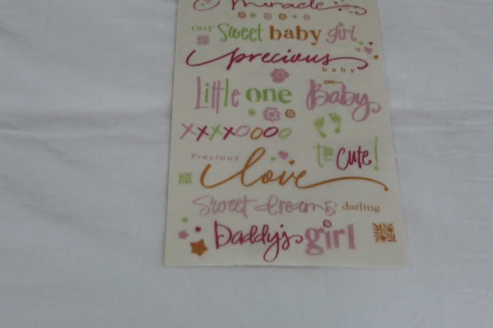 DEJA VIEWS BABY GIRL PRECIOUS RUB-ONS «TITLES» RL-1070