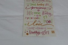 DEJA VIEWS BABY GIRL PRECIOUS RUB-ONS «TITLES» RL-1070