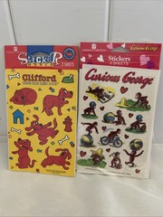 Vintage 80s 90s Stickers LOT Hallmark Suzy Zoo visits Current cartoon characters