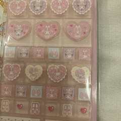 Brand New Sanrio Monotone Stone My Melody Sweet Piano Sticker Sheet