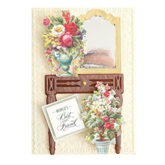 Anna Griffin Flower Pot Stickers, 20 pcs, 1 ea/20 designs, Perfect on any card!