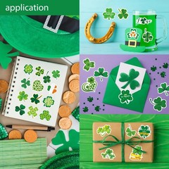 OTAITY 309 PCS St. Patrick’s Day Stickers – 24 Sheets Lucky Shamrock Green Vi…