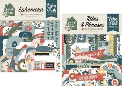 Echo Park GOOD TO BE HOME *2 Packs* Ephemera Die Cuts + Titles & Phrases 65p