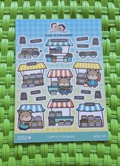 Hubman and Chubgirl Large Sticker Sheet – A Day At The Market