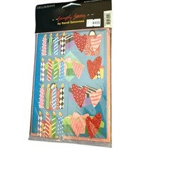 Vintage Sticker Lot PSX Heart Flowers Sticker Mix Brands Lot