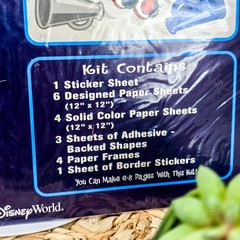 📸 NOS Disney World Capture the Magic Scrapbooking Kit Cheerleader Minnie Mouse