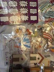 Recollections Mixed Lot Scrapbooking Embellishments Stickers Chipboard Die Cuts