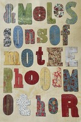 MOTHER MONOGRAM Card Stock Die-Cuts(56pc)daisyd’s•Letter •Word•Card Making•Scrap