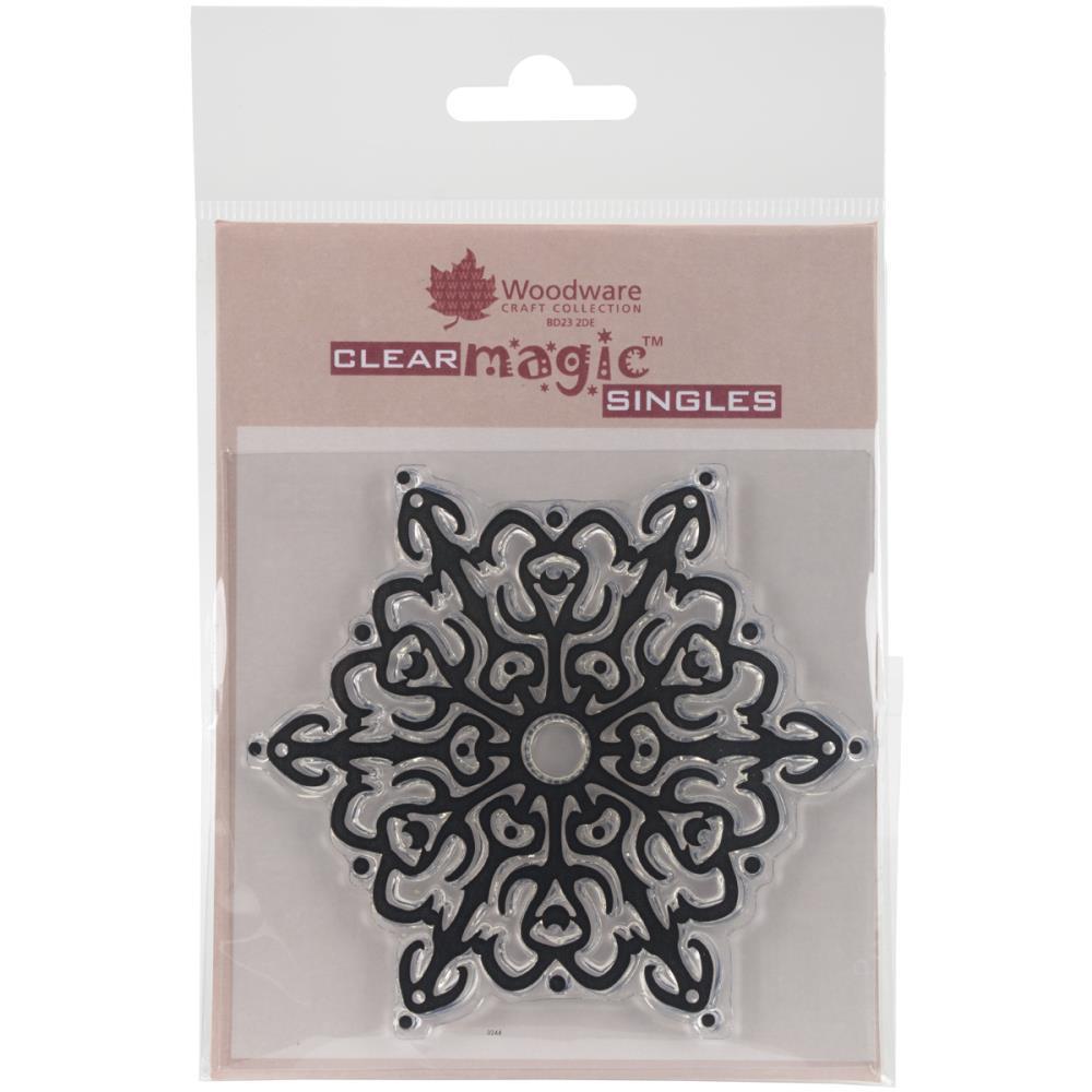 Woodware Craft Clear Stamp NORDIC SNOWFLAKE Scrapbooking