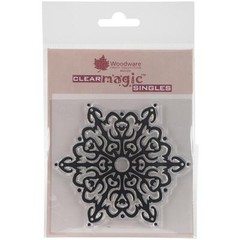 Woodware Craft Clear Stamp NORDIC SNOWFLAKE Scrapbooking