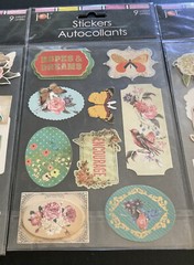 Jot Birds Butterflies Flowers Stickers LOT – 36 Pieces Total