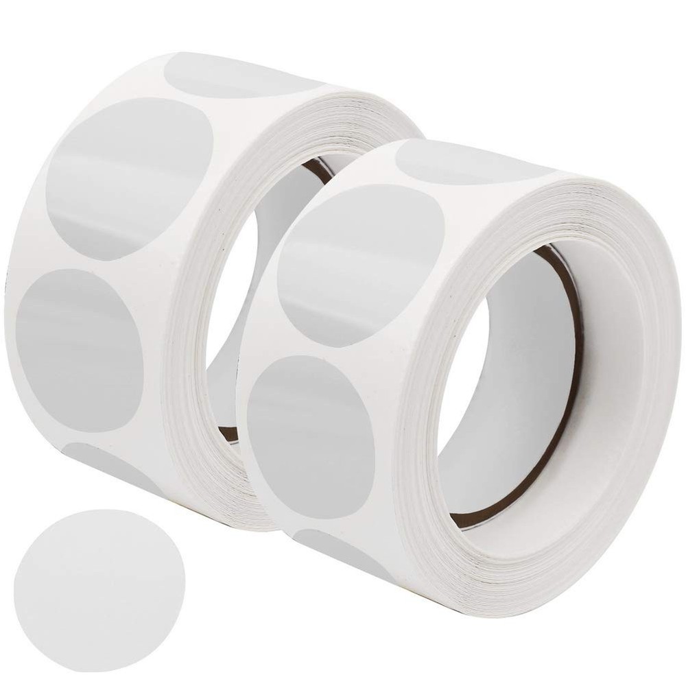 1000 Pcs Clear Retail Package Seals 1 Inch Round Circle Wafer Seal Sticker