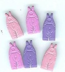 OVERALL SCRAPBOOKING DECORATIVE BRADS EYELET OUTLET 8 PCS 3 COLORS