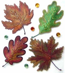 Jolee’s Boutique VELLUM LEAVES Dimensional Stickers – 9 pcs