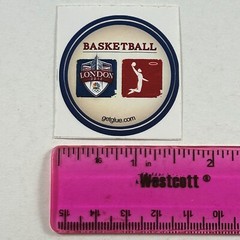 London 2012 Olympics Basketball Sticker Round