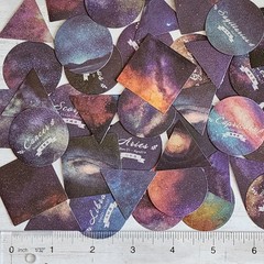 45PCS Horoscope Astrology Stickers – Space Galaxy Craft Scrapbooking Planner