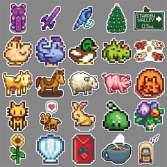 Stardew Valley Stickers Vinyl Decal Skateboard Laptop Luggage Pack Lot 50pcs