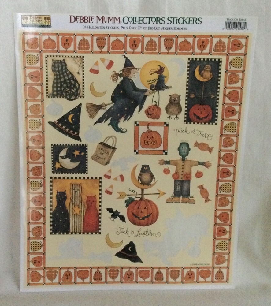 Debbie Mumm Collector’s Series Scrapbook Stickers -Trick or Treat Halloween