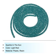2.5 Yard 7mm Glitter Sequins Rope Sequins Rhinestone Cord Blue-Green