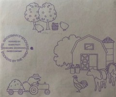 BARNYARD Sticker(9pc)Mrs.Grossman’s •Tractor•Hay•Fruit•Milk•Trailer •Feed•Animal