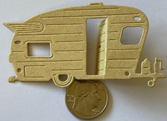 HAPPY CAMPER Die-Cut Set(6pc) Travel Trailer•Roadtrip•Family •Friends•Vacation•