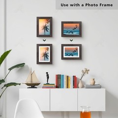 , Pack of 50, Acid-Free White Pre-Cut 5×7 Picture Mat for 4×6 Photo with Whit…