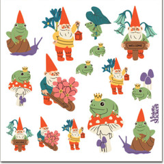 Violette Stickers Happy Garden Woodland Gnomes Frogs Crafts Planner Supply