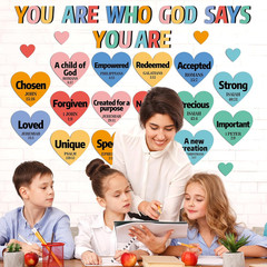 Christian Bulletin Board Decorations God Says You Are Religious Classroom
