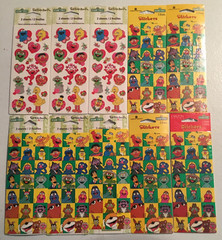 Vintage Sesame Street Stickety-Doo-Da by American Greetings Stickers NEW