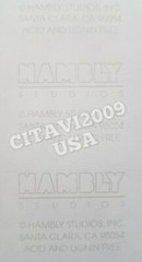 HAMBLY STUDIOS PRISMATIC RED APPLE STICKERS SCHOOL FRUIT COLLECTABLE RARE