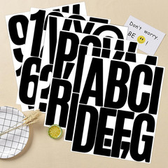 5 Inch Letter Stickers, 122 Pieces Self Adhesive Alphabet Number Sticker for Mai