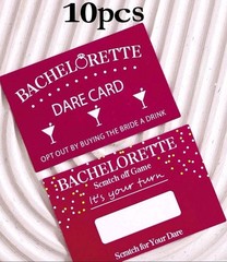 10pcs Bachelorette Party Scratch-off Cards, Bridal Theme,Party and more