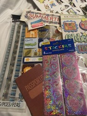 NEW LOT SCRAPBOOKING STICKERS , DIE CUTS , RUB ONS & TATTOOS. Roughly 40-50pcs