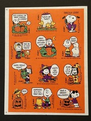 Hallmark THE GREAT PUMPKIN Stickers 1 Sheet PEANUTS CHARLIE BROWN HALLOWEEN