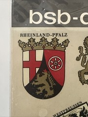Stickers Sheet Coats Of Arms Of Various German States And Cities Sealed