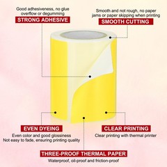 250 Per Roll 2×3″ Rectangle Inventory Color Coding Labels Yellow 1 Roll