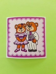 vintage 80s BJ dating teddies sticker module
