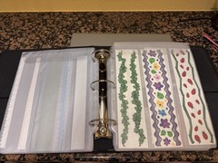 Creative Memories binder with dividers, protectors, stickers, & more!