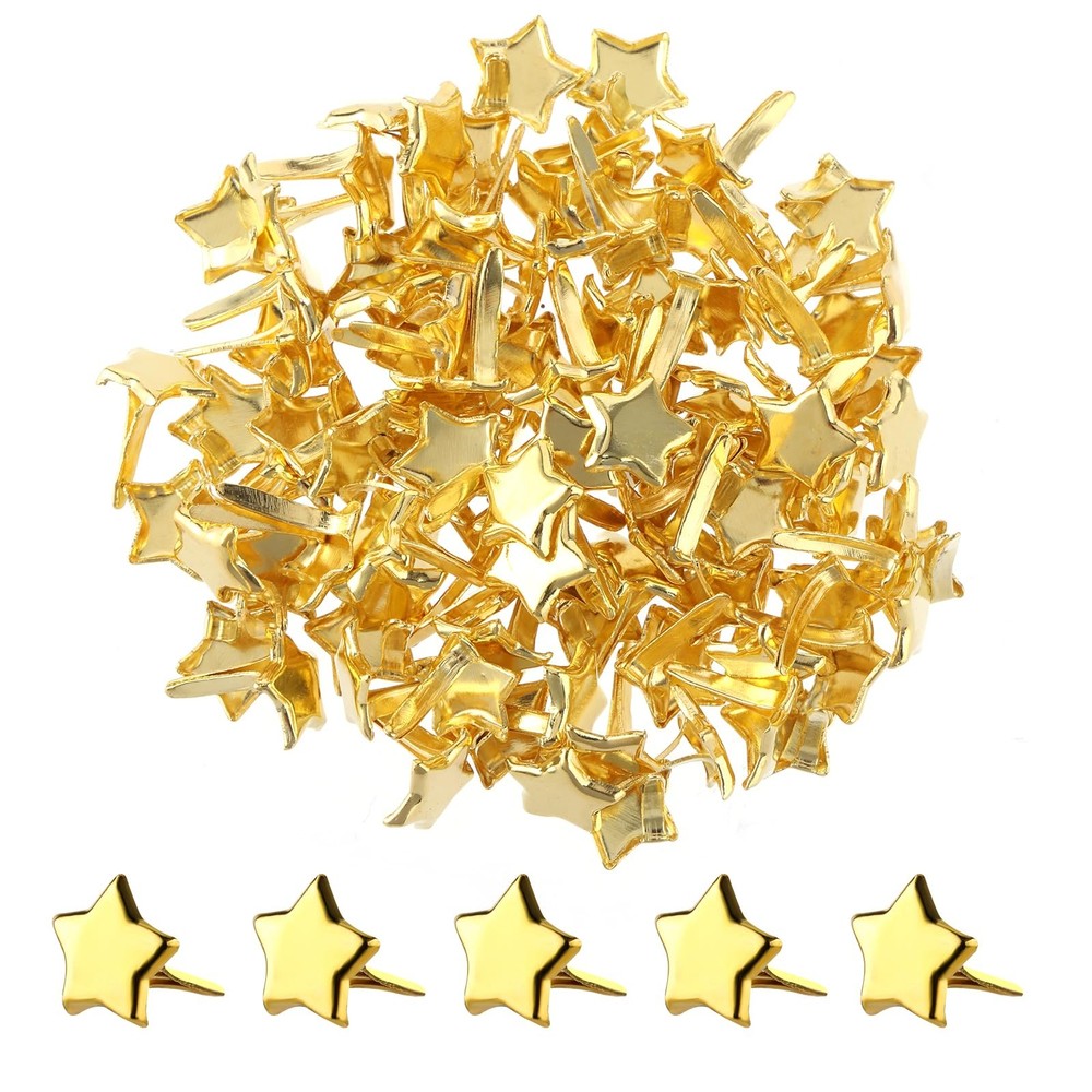 100pcs Split Pins, Metal Fasteners Mini Brads, 10mm x 8mm Round Scrapbooking …