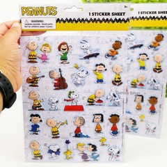 Peanuts Snoopy Stickers 2 Sheets Stickers Puffy Stickers 2 Sheets Party Favor
