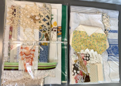 24 Pcs Vintage Doily, Tablecloth, Small Projects, Sewing Supplies, Scraps (431)