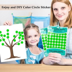 Versatile 3/4 Inch Fluorescent Green Coding Labels – 1050 Stickers for Labeling