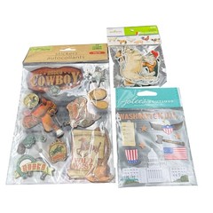 Craft Sticker Lot Jolee’s Boutique Washington DC Rodeo Cowboy Farm Animal