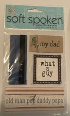 WOW NICE! Lot of 4 MAMBI Soft Spoken 3D stickers BOY / DAD Theme Fast Fair Ship!