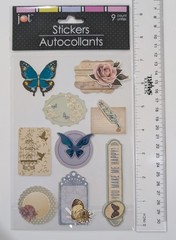 Flowers Birds & Butterflies Scrapbooking Stickers By Jot
