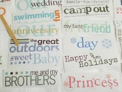 NEW MME Transfer Titles 60-Design Scrapooking Kit Holidays Sports Seasons -E