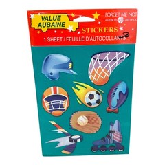 Vintage American Greetings Forget Me not Value Aubaine Sports Stickers sealed