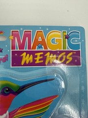 Vintage 90s Lisa Frank Magic Memos Dashley The Humming Bird Rainbow Erase Board