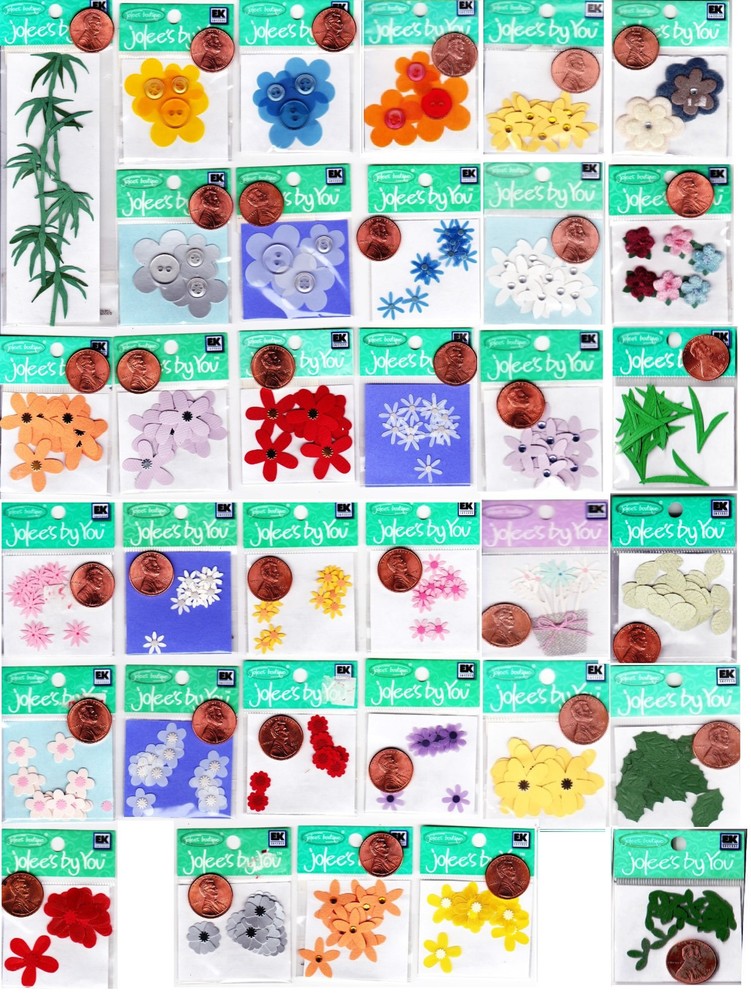 Jolee’s By You – FLOWERS – Floral Bud Leaf Leaves – NIP