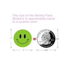 Hcode Happy Face Stickers Roll Circle Dots Paper Labels Reward Stickers Teach…